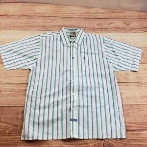 South Pole Shirt Mens Extra Large Blue White‎ Outdoor Button Up Casual Adult XL